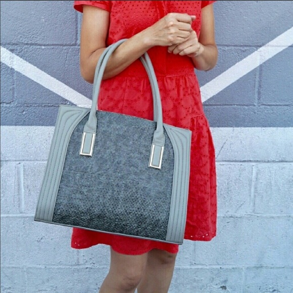 Pink Haley Handbags - 1 left! Boutique- Pink Haley Dariela Tote in Grey